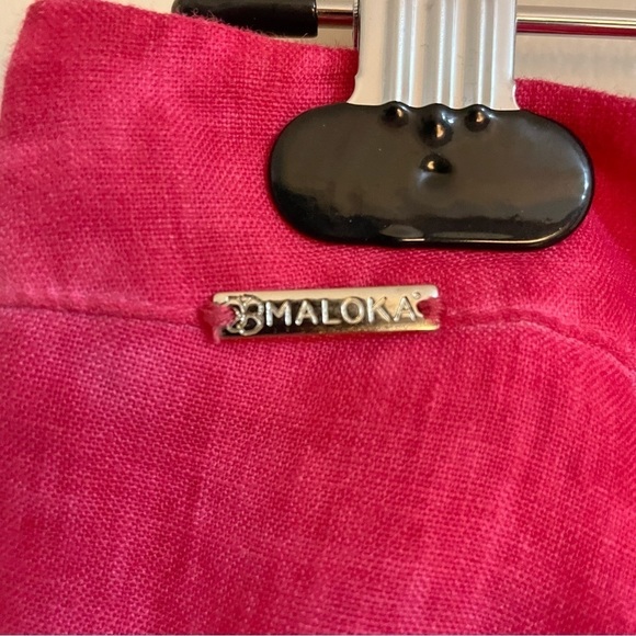 MALOKA: Frills & Thrills High Waisted Linen Shorts, Size M - Picture 9 of 13